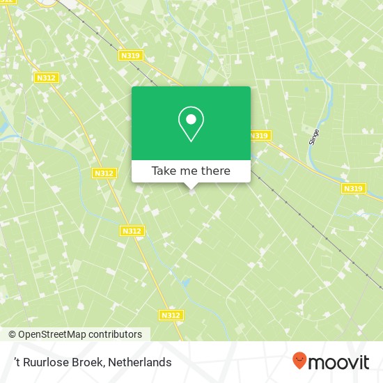 ’t Ruurlose Broek map