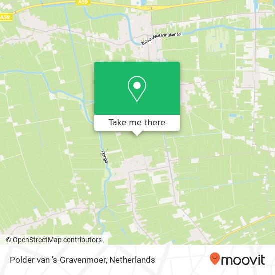 Polder van ’s-Gravenmoer map