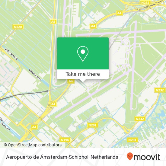 Aeropuerto de Ámsterdam-Schiphol Karte