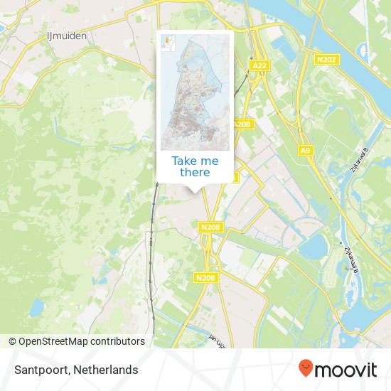 Santpoort map