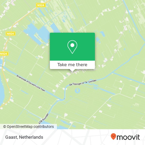 Gaast map