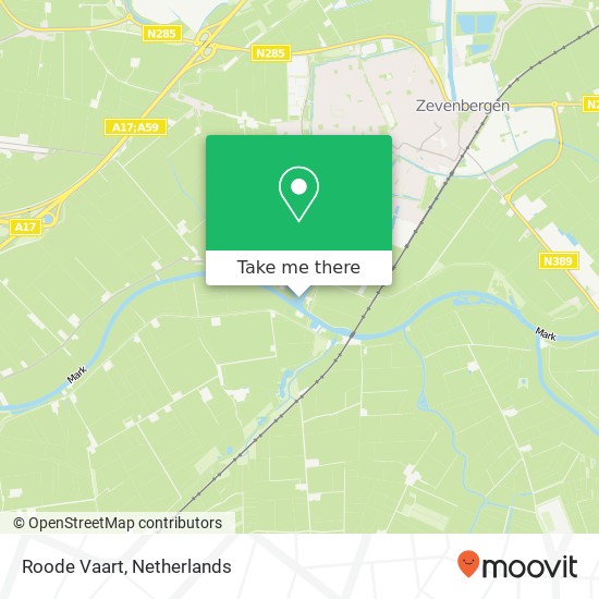 Roode Vaart map