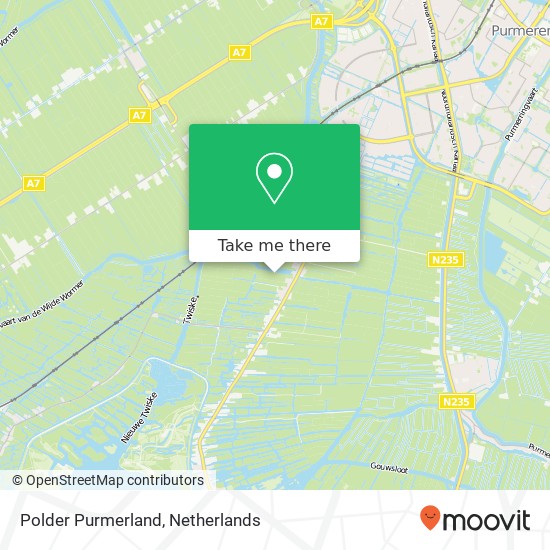 Polder Purmerland Karte