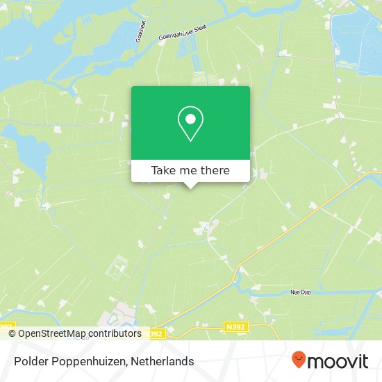 Polder Poppenhuizen map