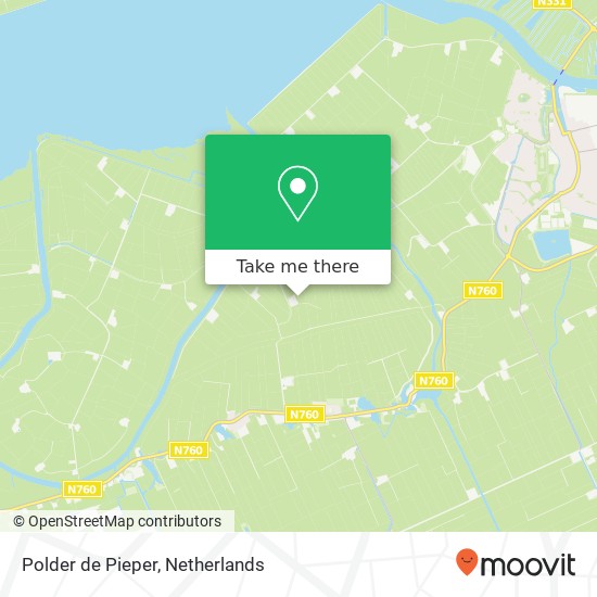 Polder de Pieper map