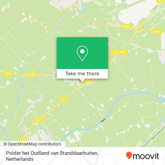 Polder het Oudland van Standdaarbuiten map