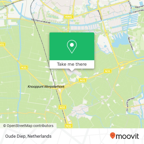 Oude Diep map