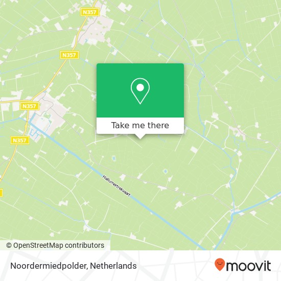 Noordermiedpolder Karte