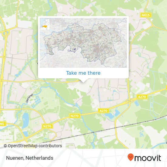 Nuenen map