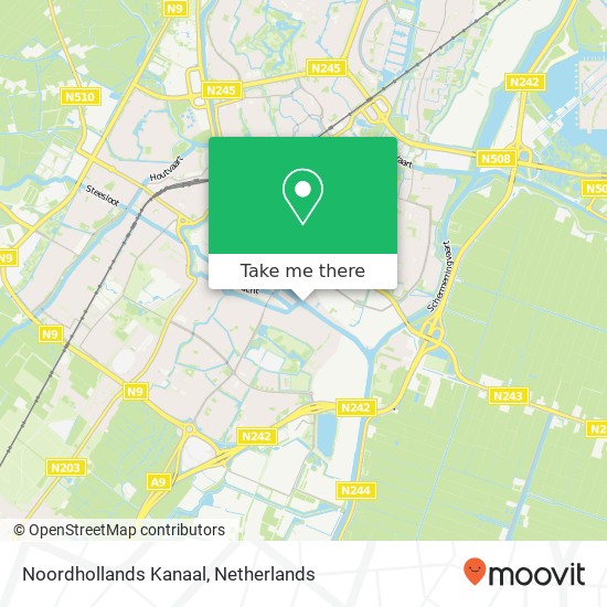 Noordhollands Kanaal Karte