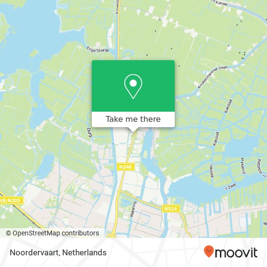 Noordervaart map