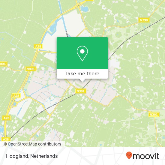 Hoogland map