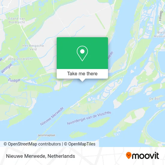 Nieuwe Merwede map