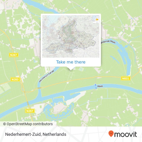 Nederhemert-Zuid map