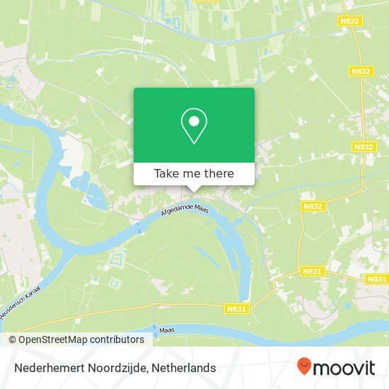 Nederhemert Noordzijde map