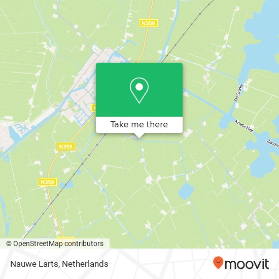 Nauwe Larts map