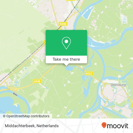 Middachterbeek map