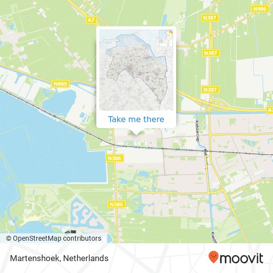 Martenshoek map