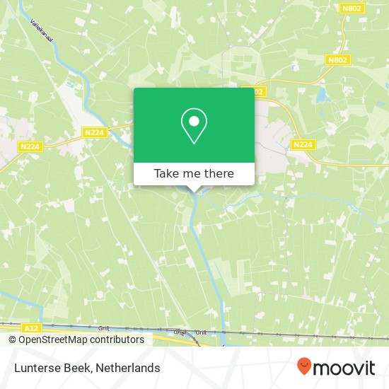 Lunterse Beek map