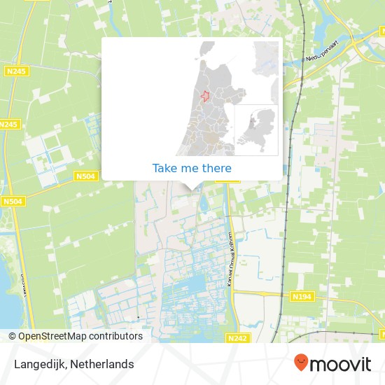 Langedijk Karte