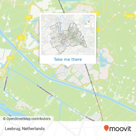 Leebrug map