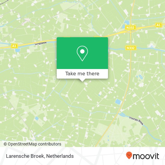 Larensche Broek map