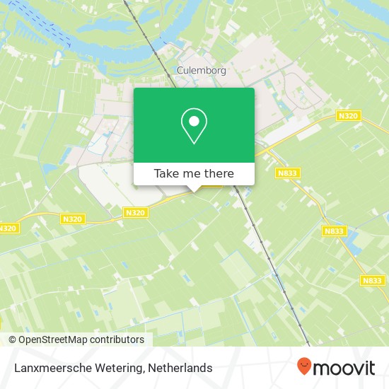 Lanxmeersche Wetering map