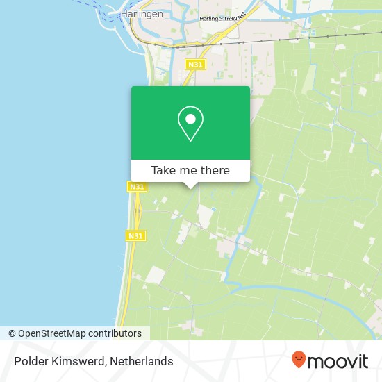 Polder Kimswerd Karte