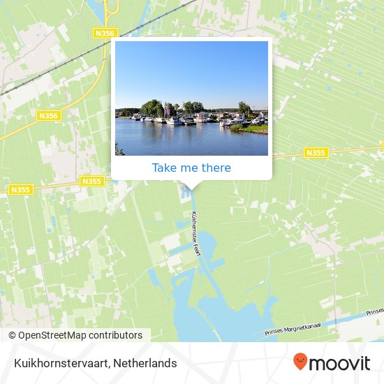 Kuikhornstervaart Karte