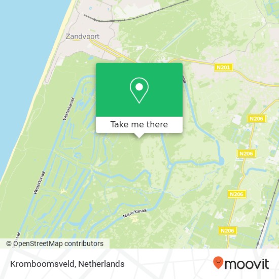 Kromboomsveld map