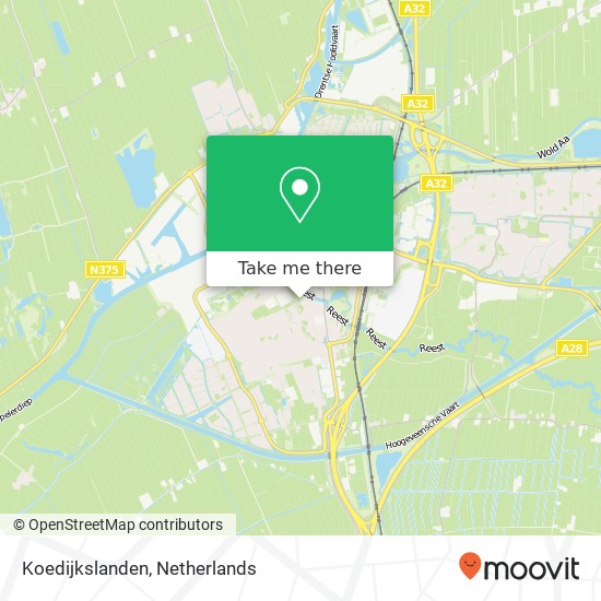 Koedijkslanden map