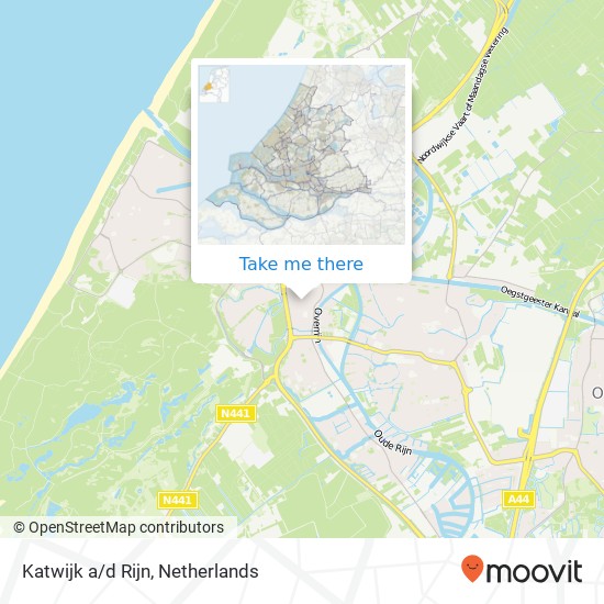 Katwijk a/d Rijn Karte