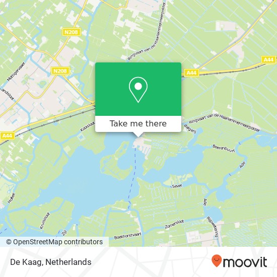 De Kaag map