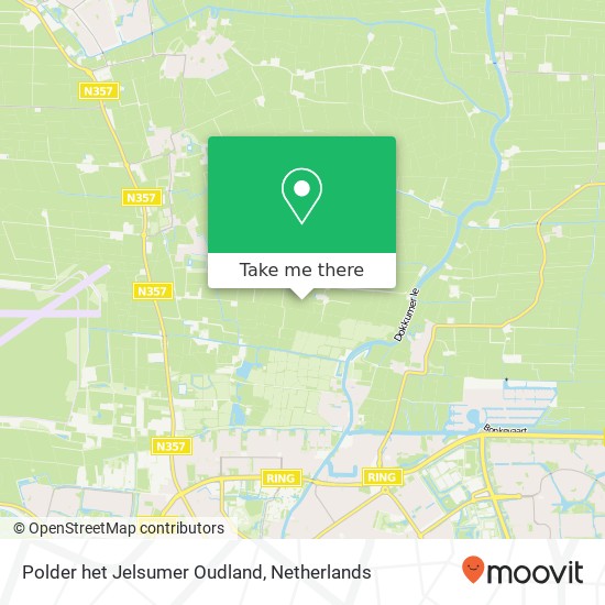 Polder het Jelsumer Oudland map