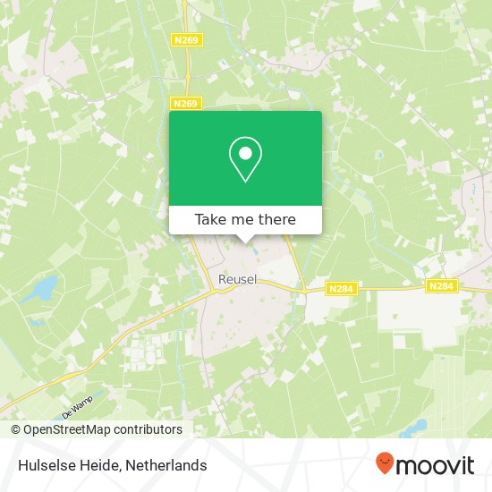 Hulselse Heide map