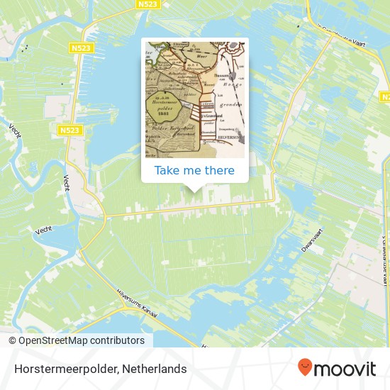 Horstermeerpolder Karte