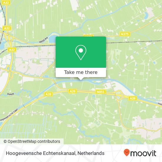 Hoogeveensche Echtenskanaal Karte