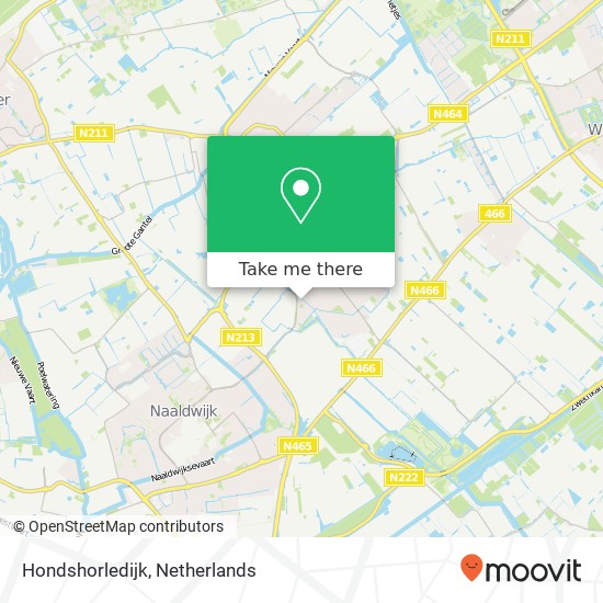 Hondshorledijk map