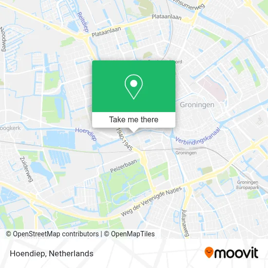 Hoendiep map
