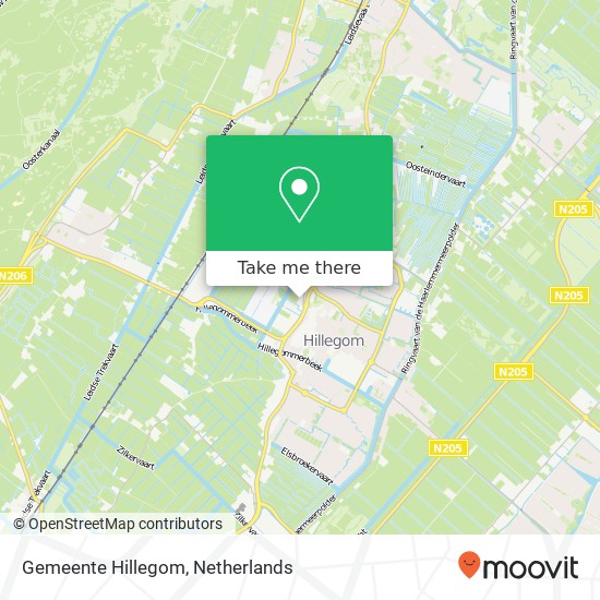 Gemeente Hillegom Karte