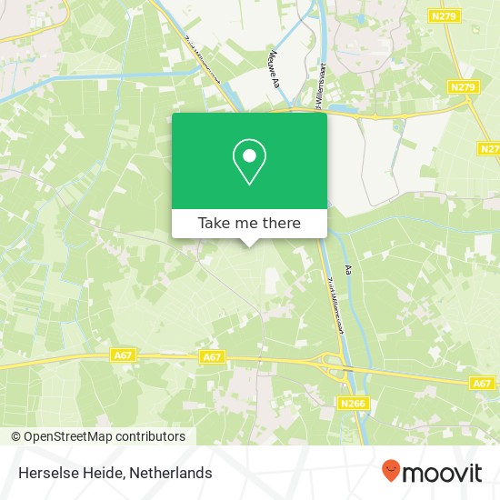 Herselse Heide map