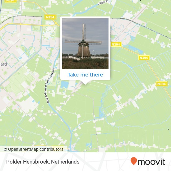Polder Hensbroek map