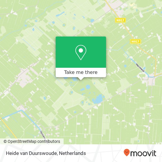 Heide van Duurswoude map