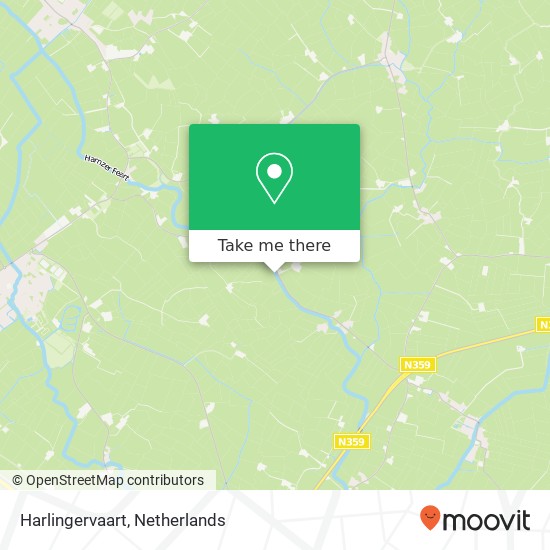 Harlingervaart map