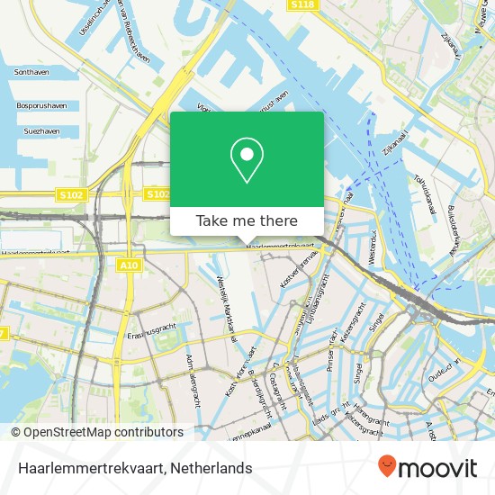 Haarlemmertrekvaart map