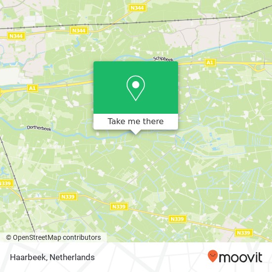 Haarbeek map