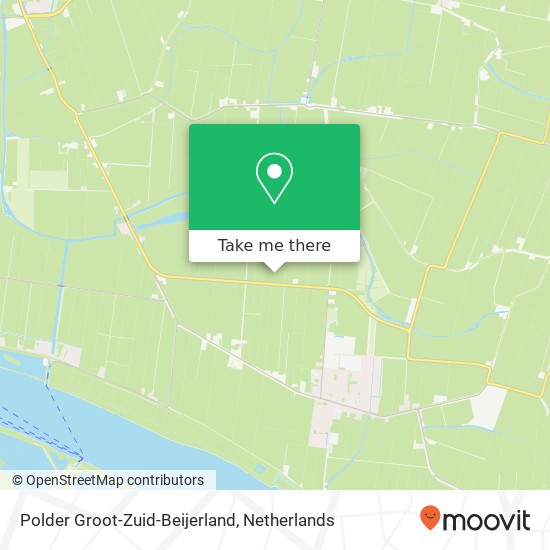 Polder Groot-Zuid-Beijerland map