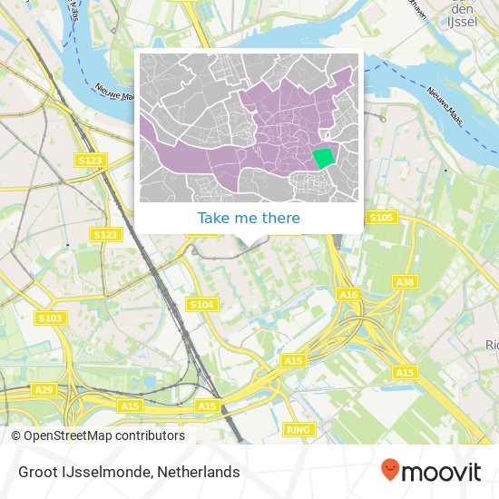 Groot IJsselmonde map