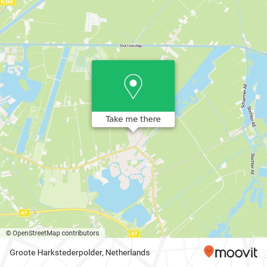 Groote Harkstederpolder map