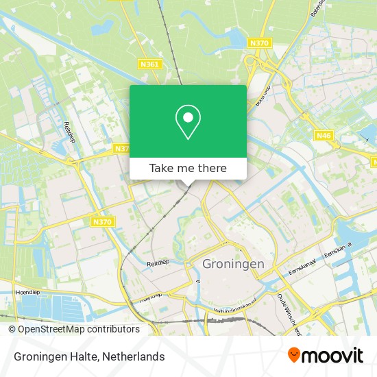 Groningen Halte map